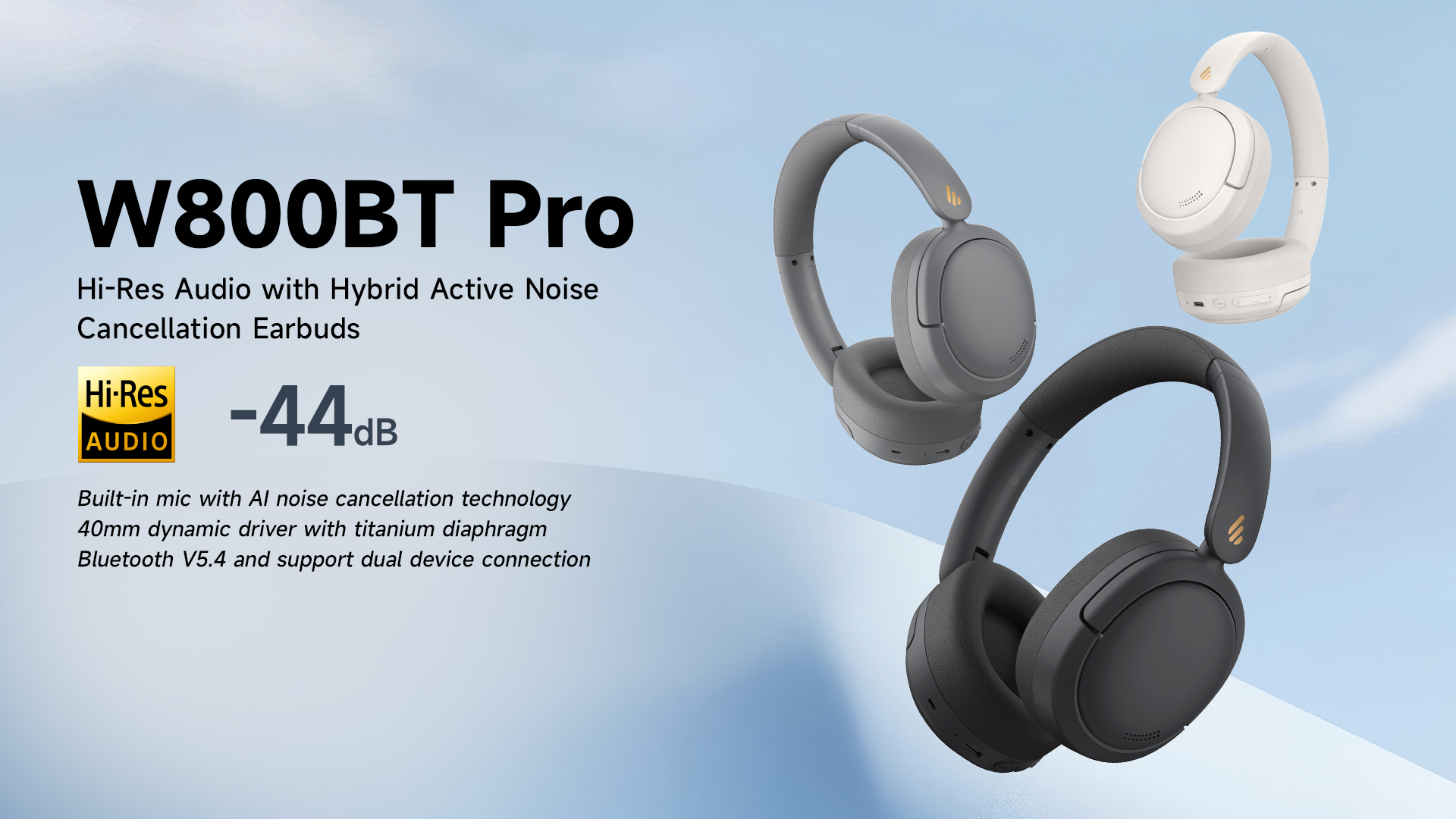 EDIFIER W800BT Pro: Headphone Bluetooth dengan ANC Canggih dan Baterai Super Tahan Lama